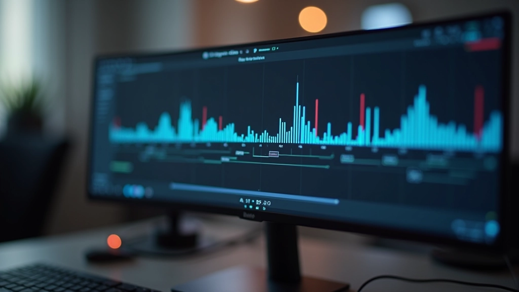 Timeline de animación en Blender mostrando keyframes y curvas de animación en rojo y azul