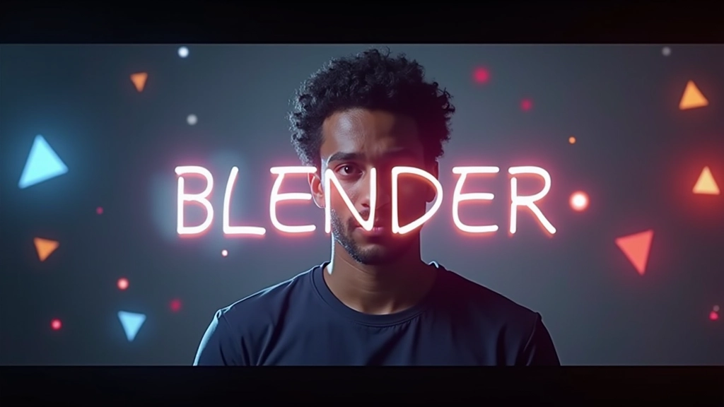 Composición de motion graphics con efectos visuales y luces profesionales